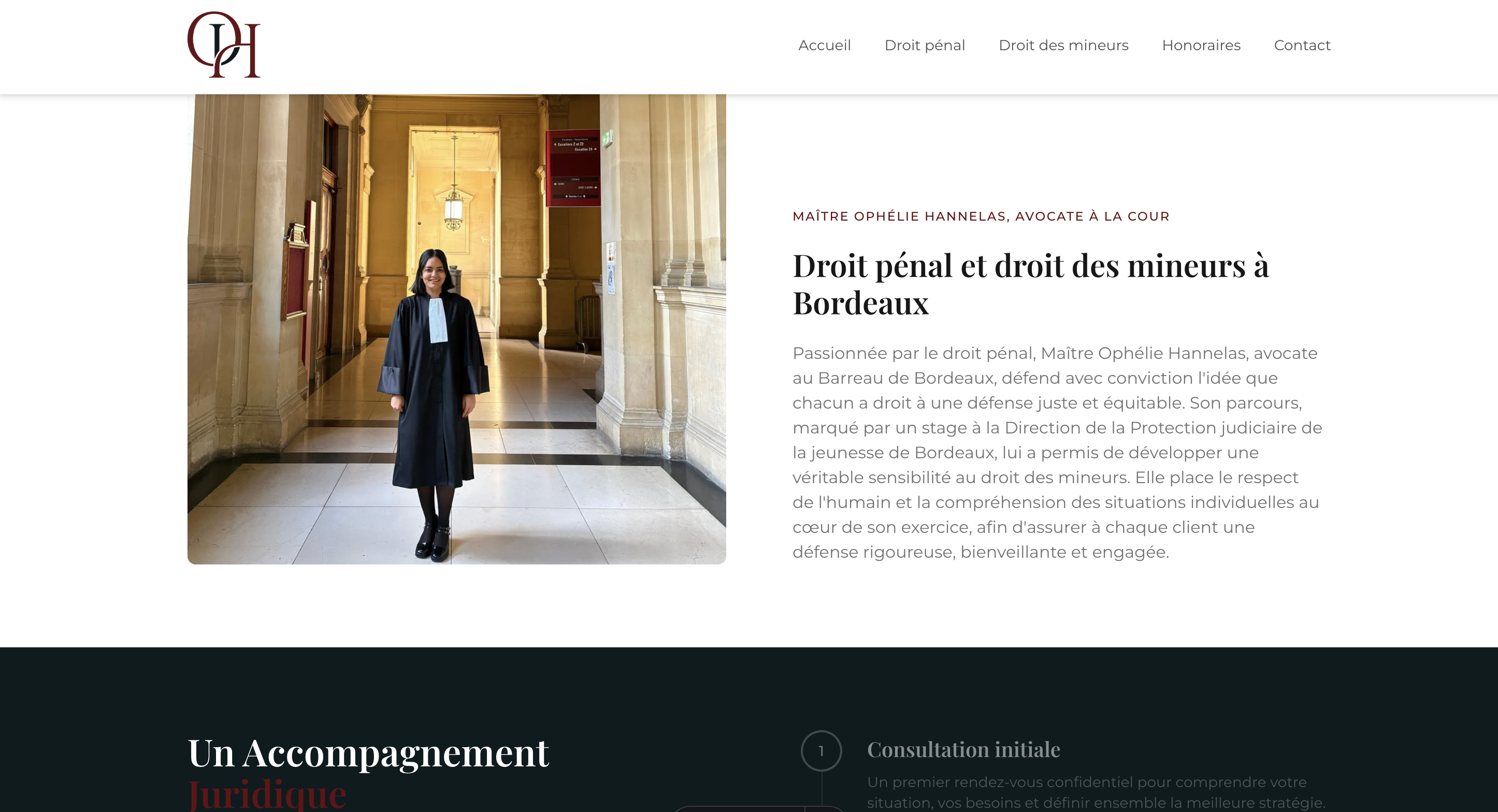 Site vitrine avocat Bordeaux